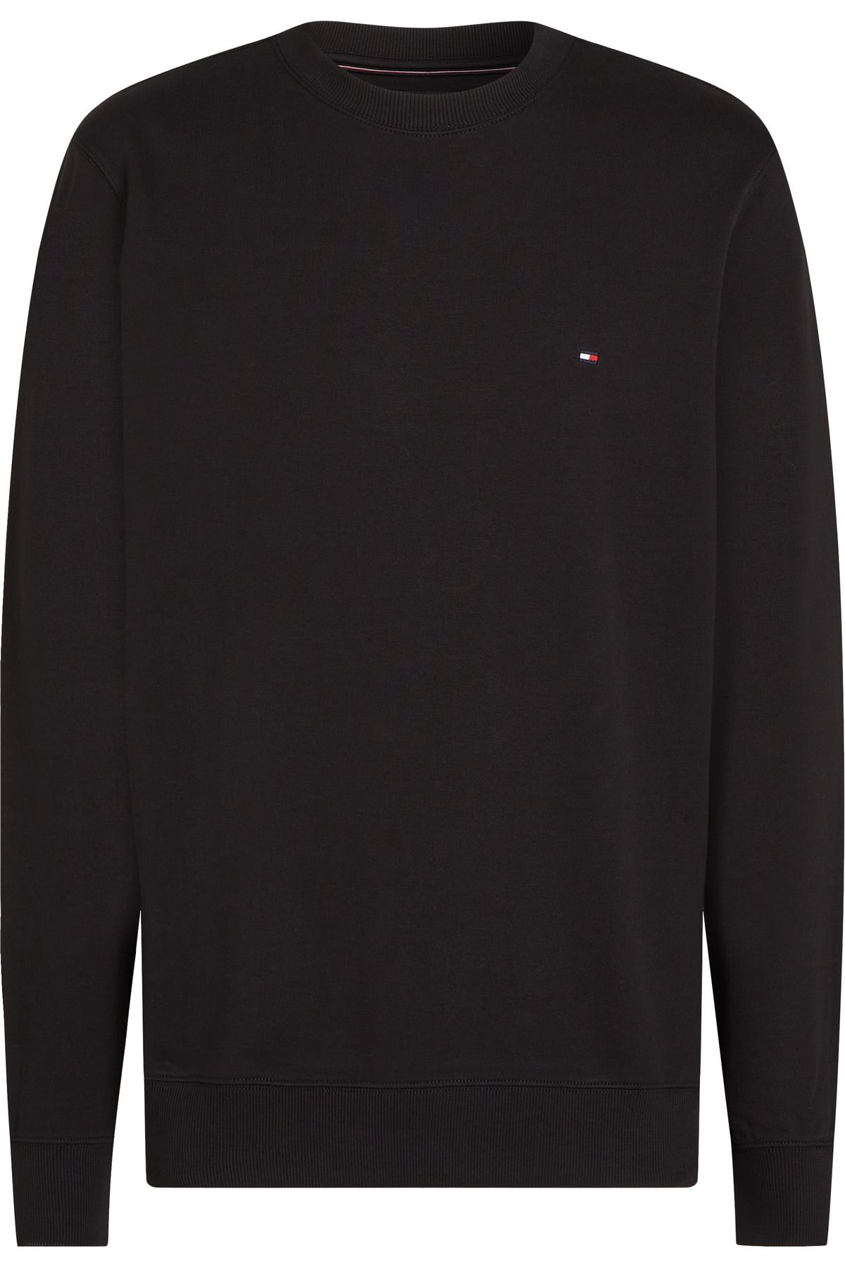 Tommy Hilfiger-Hanorac negru din bumbac cu logo-ul mărcii pentru bărbați, potrivit pentru utilizare zilnică MW0MW37237 BDS 1