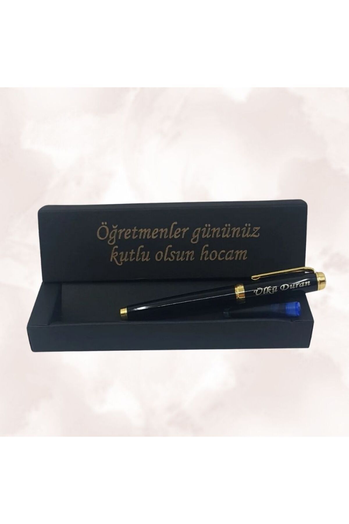 Baypen Hediyesibizden Kişiye Özel Isim Yazılı-kutulu Metal Dolma Kalem