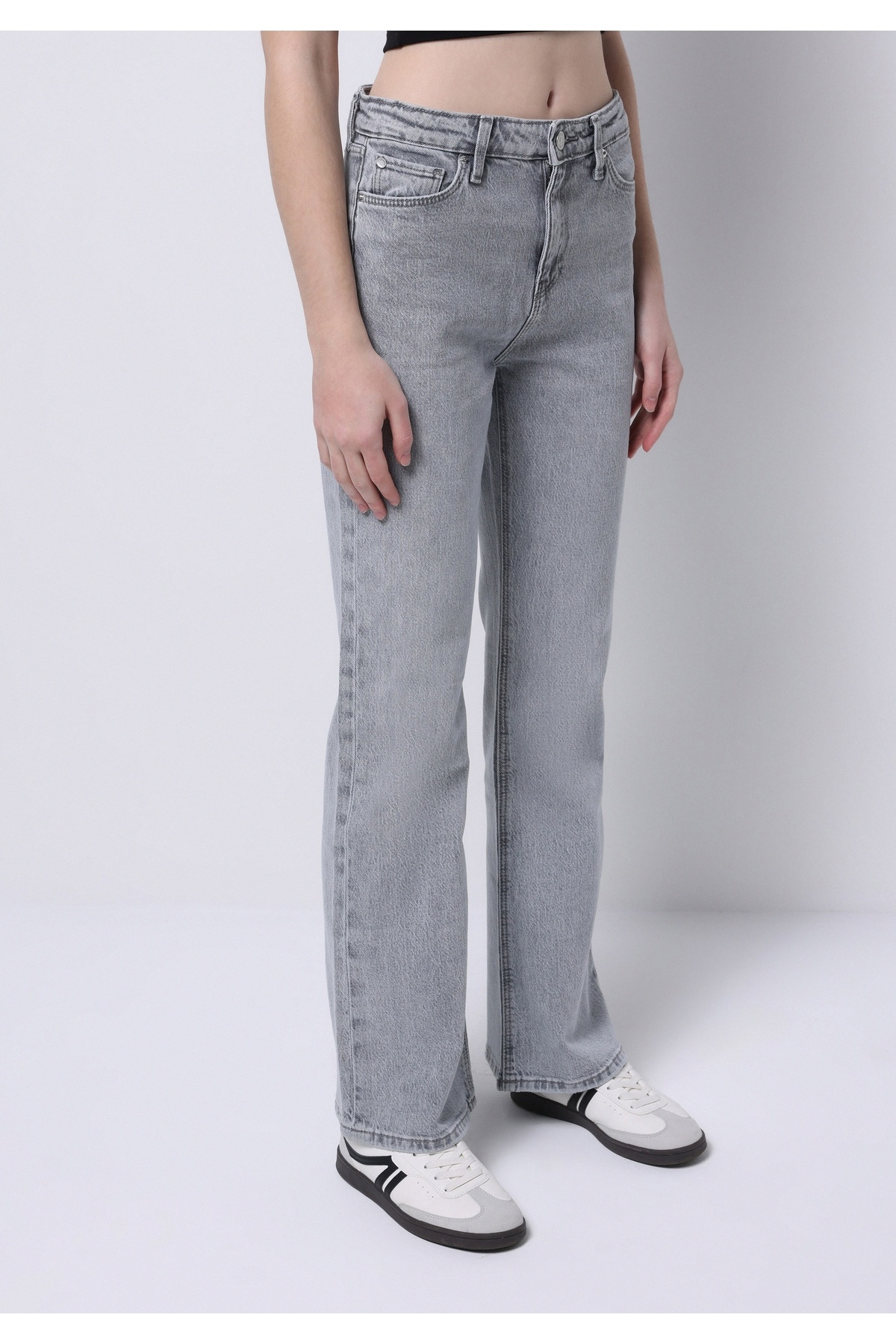 Colin’s  Regular Fit Kadın Gri Jean Pantolon - Görsel 4