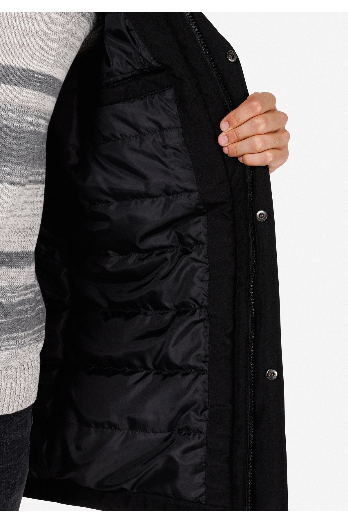 Colin's-Regular Fit Men's Black Coat 4