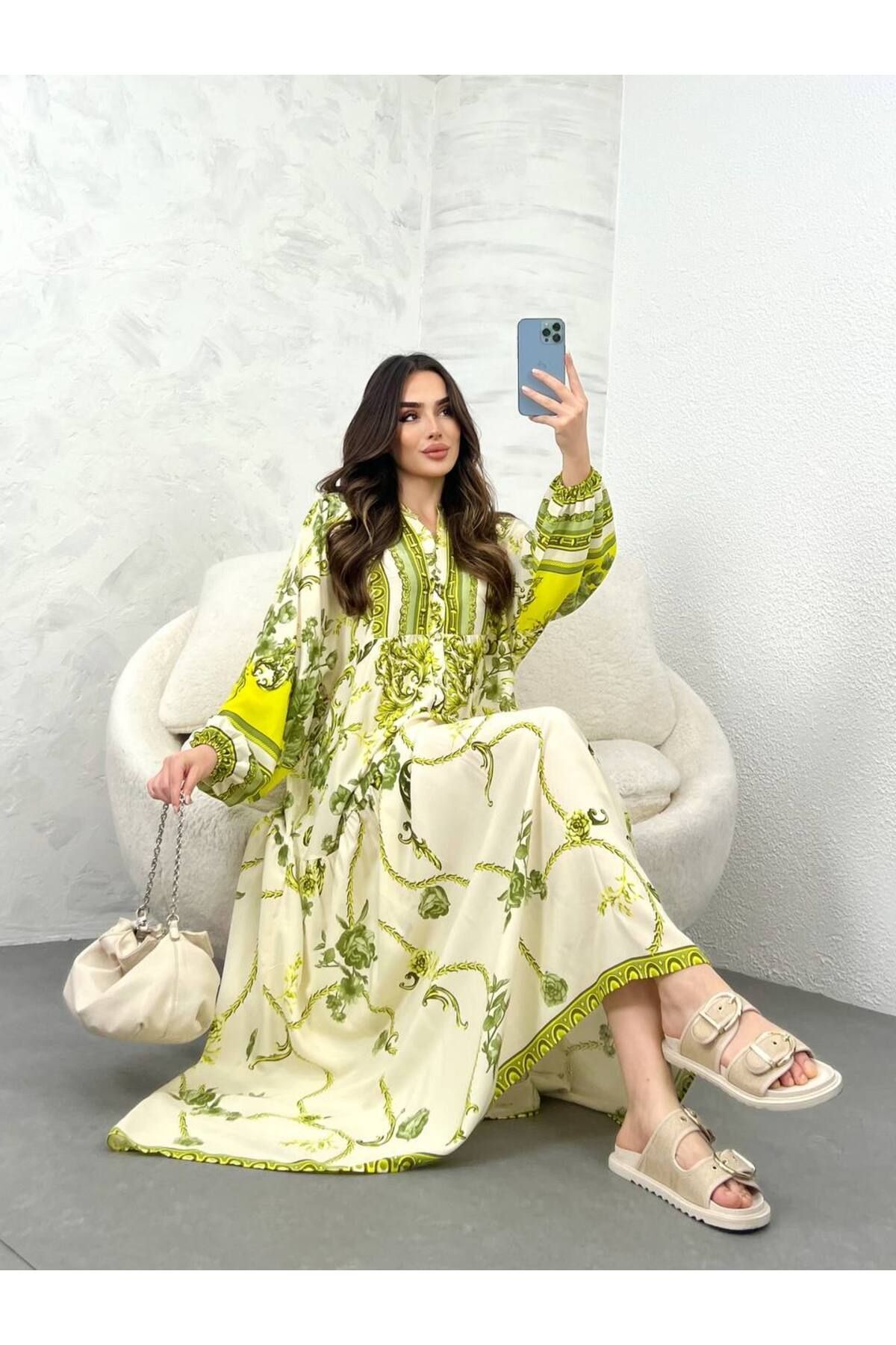 جلابية نسائية من الفيسكوز