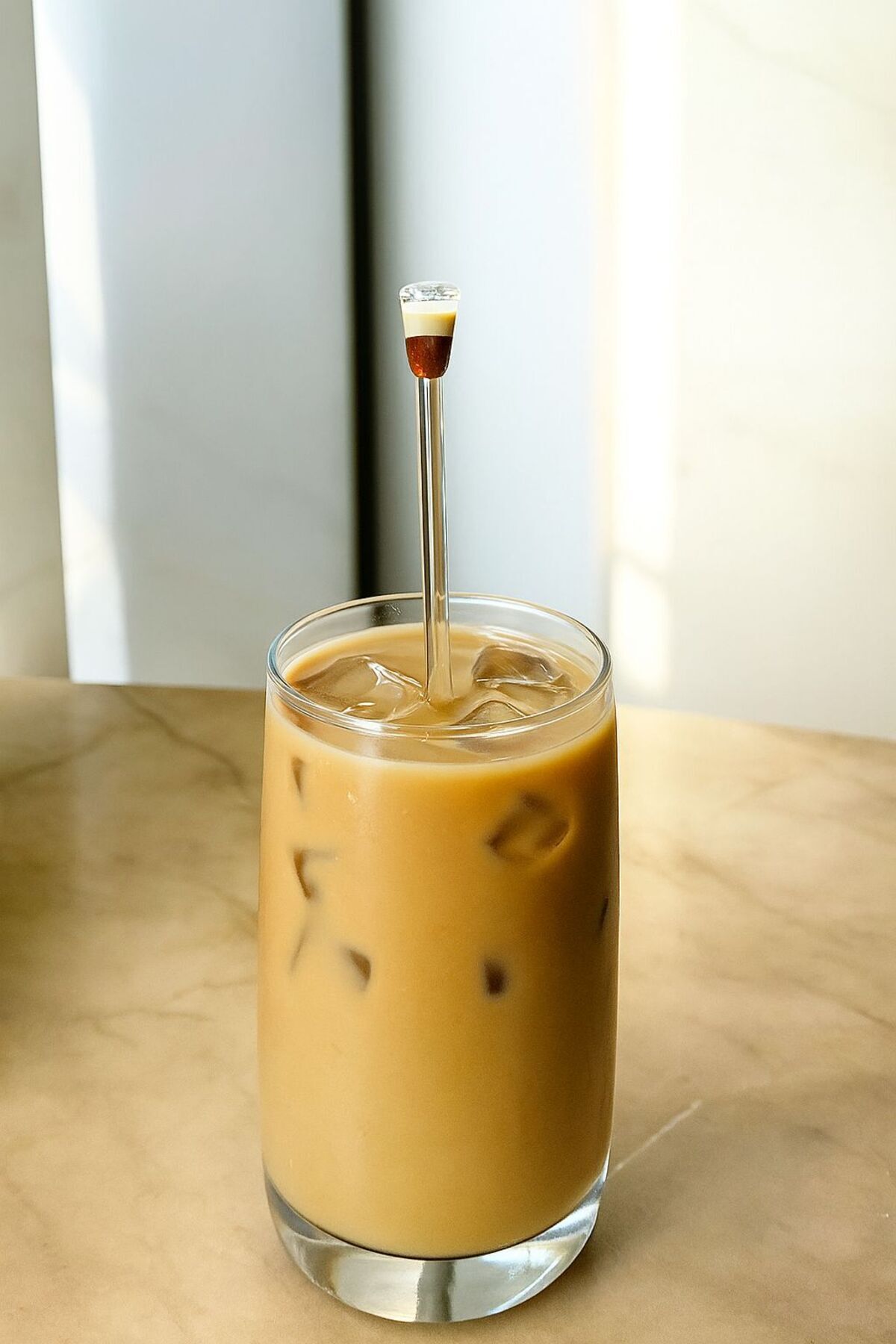 Ice Latte Cam Kahve Figürlü 21 cm Karıştırma Kaşığı 1 Adet