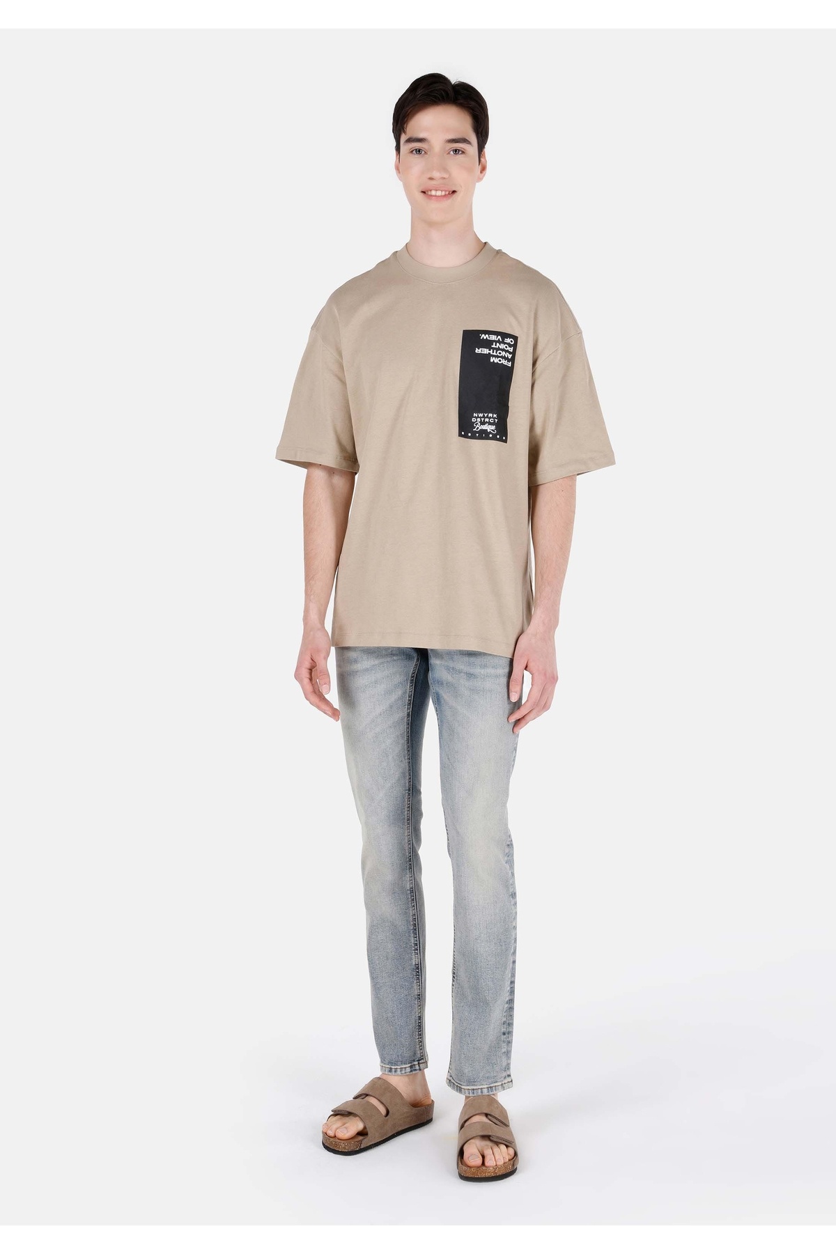 کالینز شلوار جین مردانه نیلی رنگ راسته