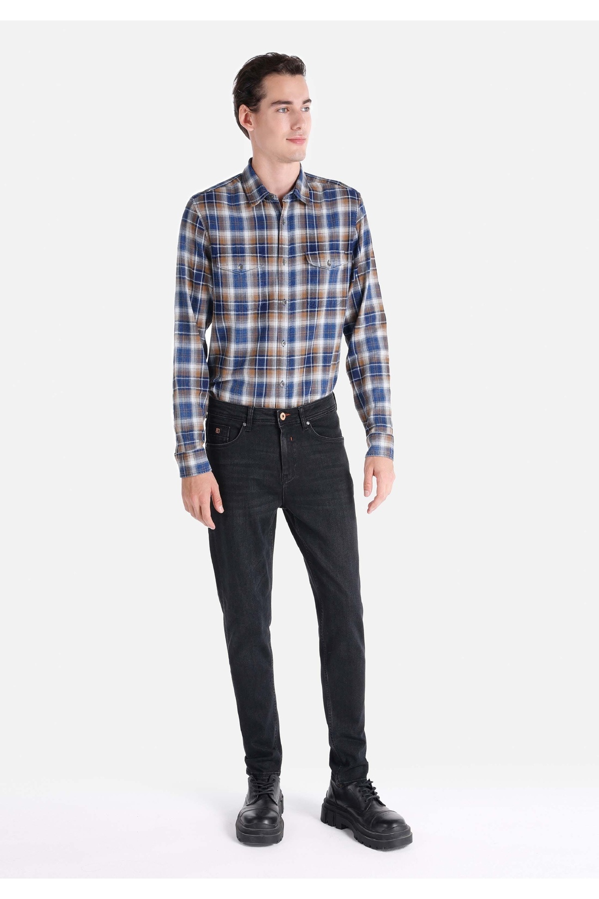 کالینز شلوار جین مردانه راسته معمولی فیت کمر متوسط