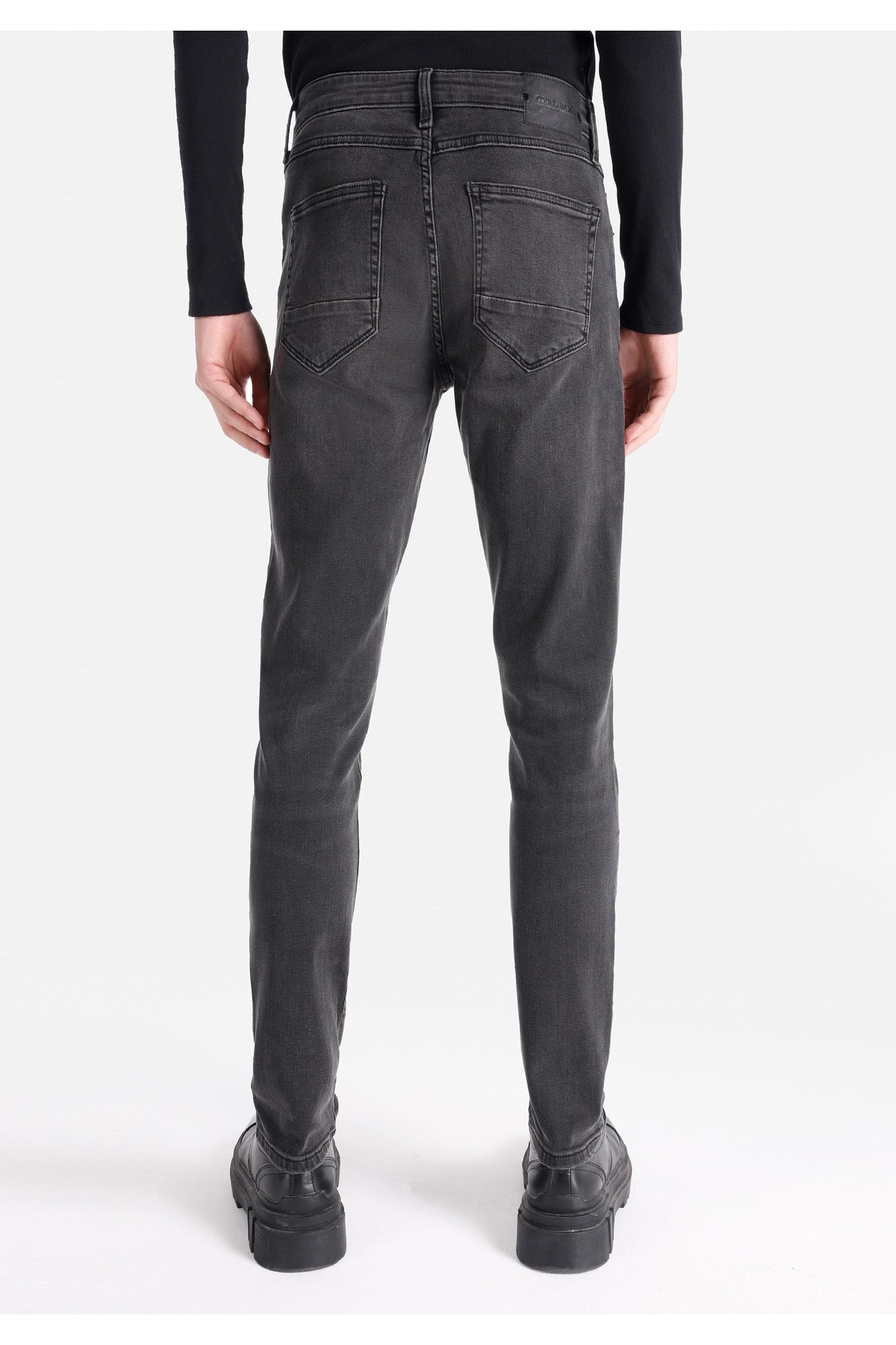 کالینز شلوار جین مشکی مردانه باریک و کمر باریک اسلیم فیت