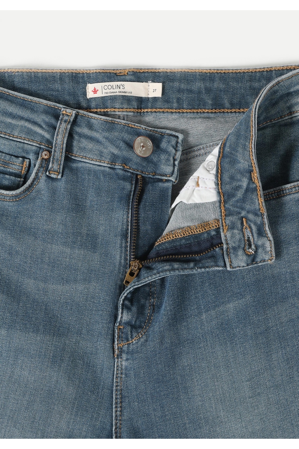 Colin's-Pantaloni blugi cu talie înaltă 760 Diana Super Slim Fit - Cl 1062202 7