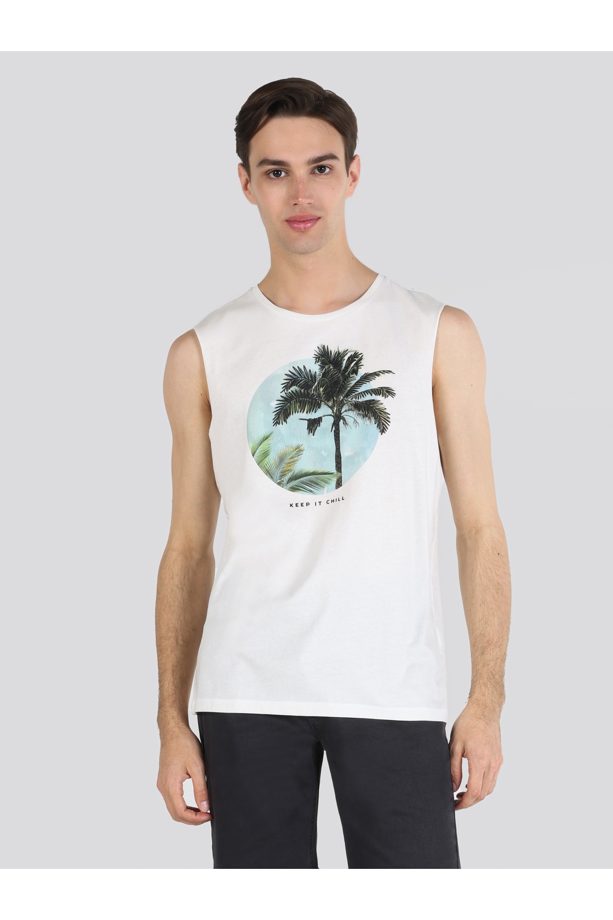 Colin's-Regular Fit Men's White Tank Top 4