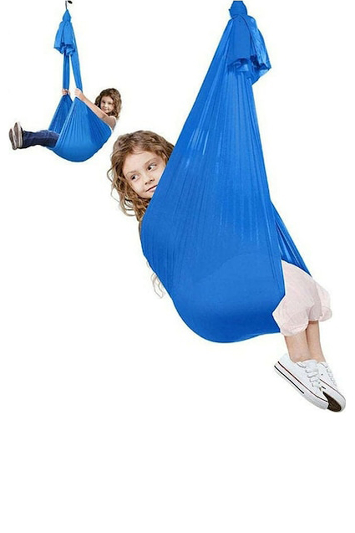 Bundera Yoga Swing Mavi Salıncak Çocuk Aktivite Gelişim Salıncağı Duyusal Salıncak Cuddle Hamak Salıncağı fotoğrafı 6 (önizleme)