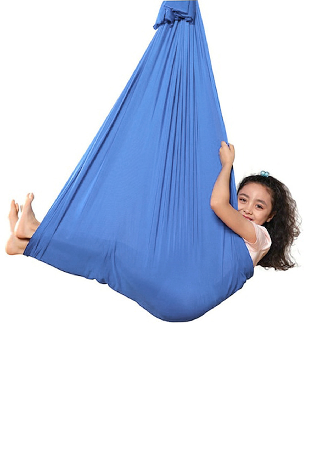 Bundera Yoga Swing Mavi Salıncak Çocuk Aktivite Gelişim Salıncağı Duyusal Salıncak Cuddle Hamak Salıncağı fotoğrafı 2 (önizleme)