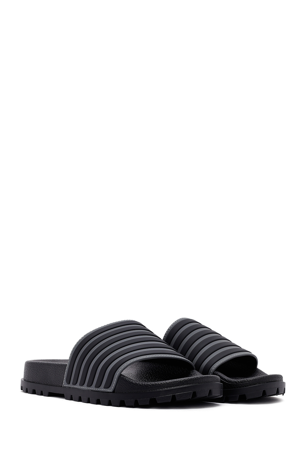 Derimod-Men's Black Slippers 25Sfd6962Pv 3