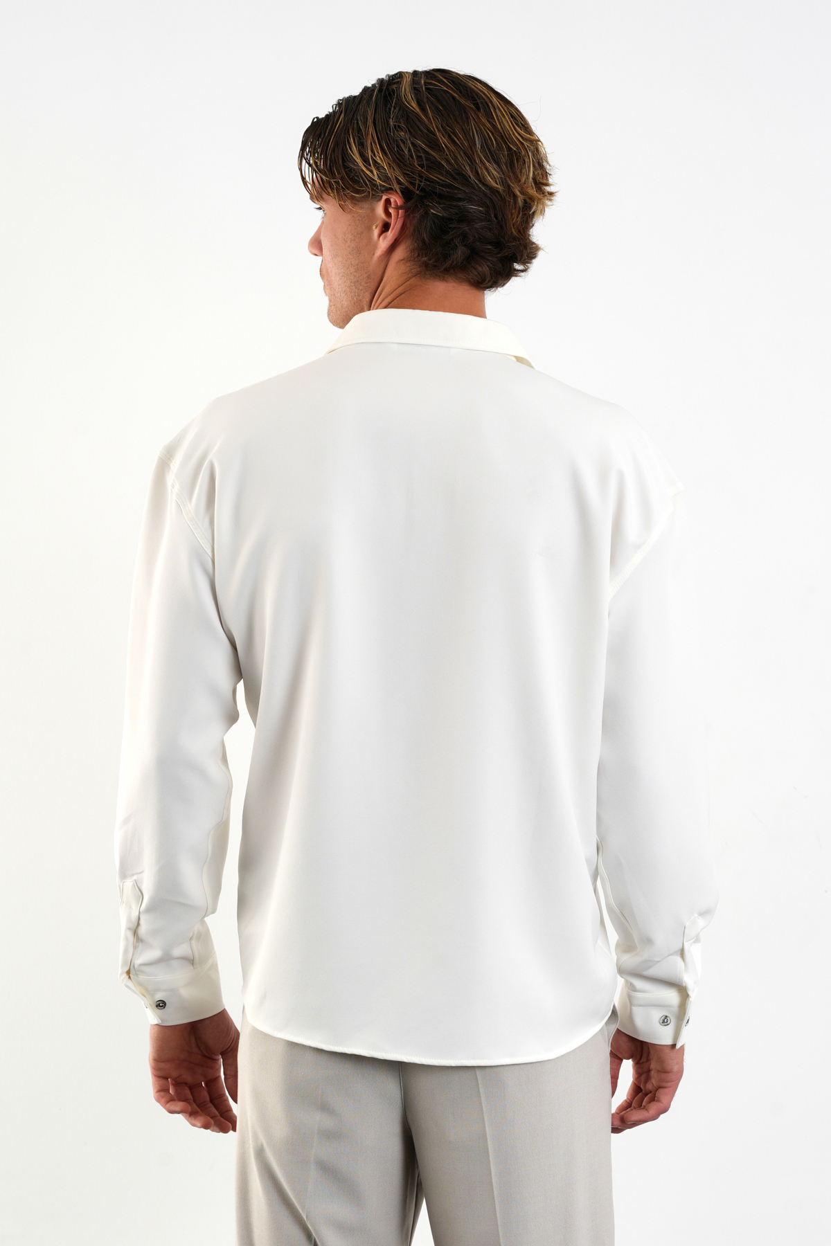 Redline  Base Oversize Yumuşak Teri Emen Kolay Ütü Nefes Alan Erkek Gömlek - Görsel 7