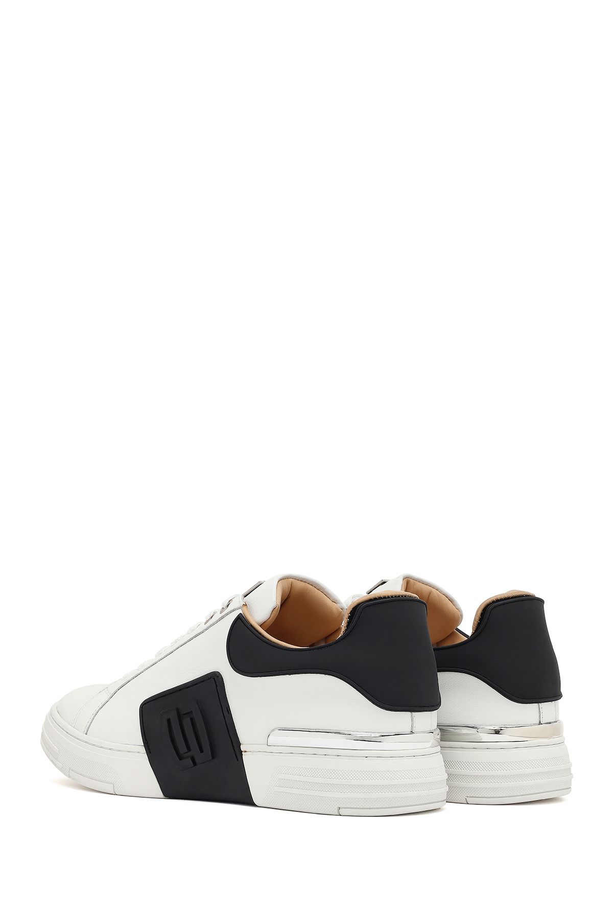 Derimod-Men's White Lace-Up Thick Sole Leather Sneaker 25Sfd694318 5
