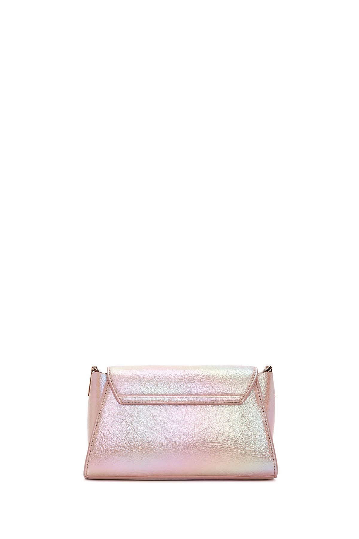 Derimod-Women's Pink Metallic Patent Leather Mini Crossbody Bag 25Sbd 280123 4