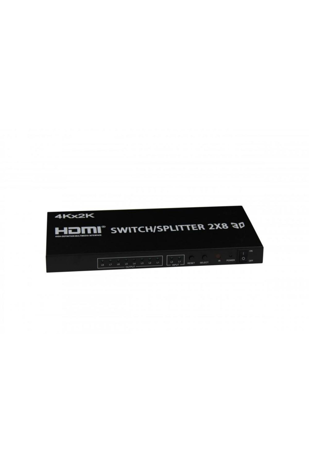 HOPE R-HDMI splitter, 2x inputs, 8x outputs, 4K x 2K resolution, remote control, HOPE R 2