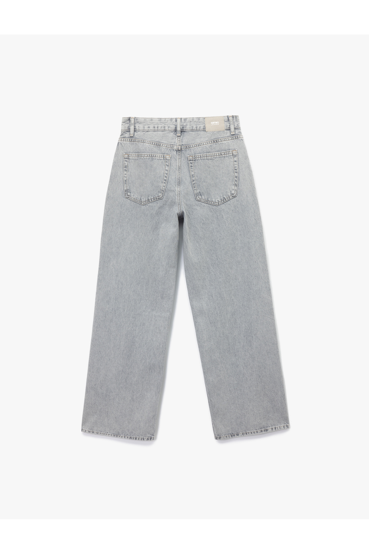 شلوار جین دنیم پاچه گشاد با جزئیات سنگ از Koton - مدل بیانکا (Bianca Wide Leg Jeans)