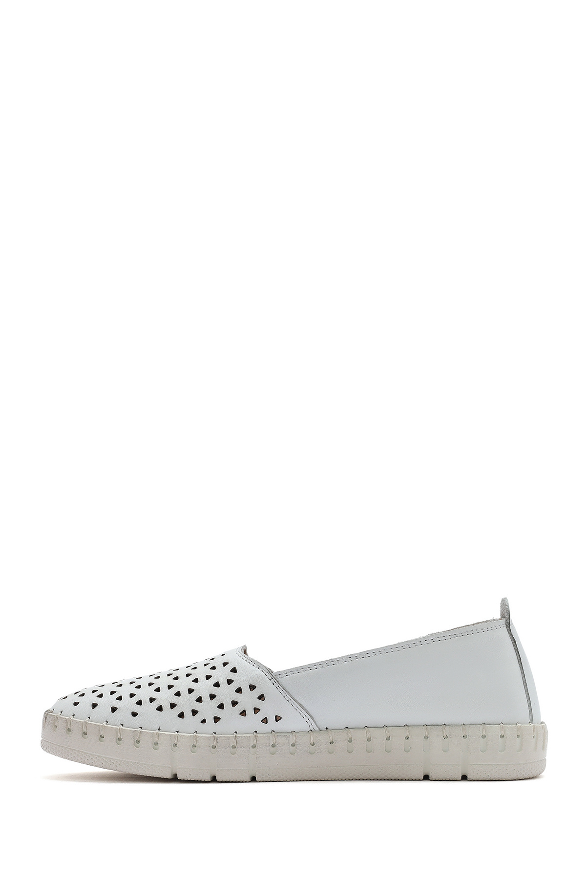 Derimod-Women's White Leather Genuine Leather Comfort Penny Loafer Shoes Casual Daily Shoes 25Sfd500418 2