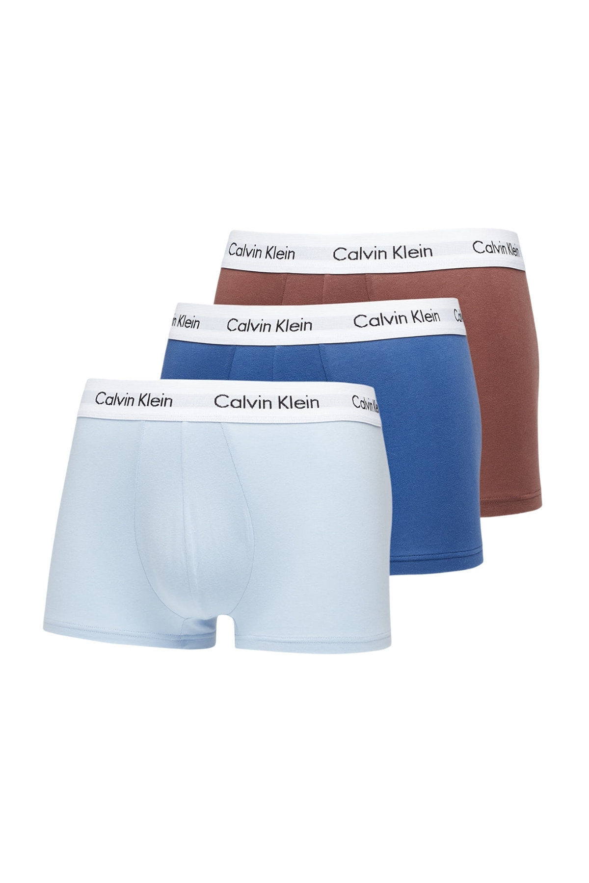 کلوین کلاین جعبه‌ی کشسان با لوگوی برند مردانه، مناسب برای استفاده‌ی روزانه، قرمز-آبی روشن-سرمه‌ای