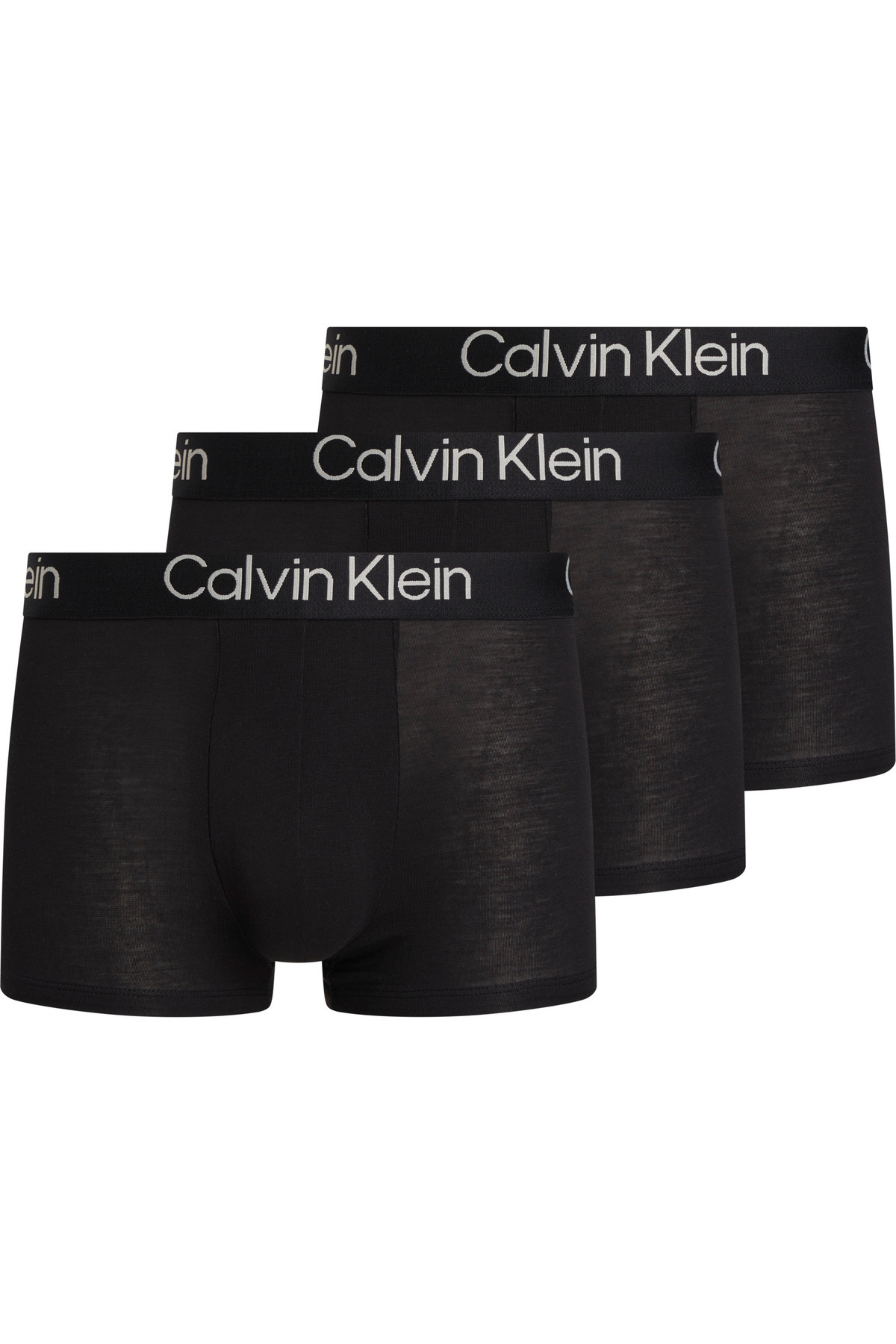 Calvin Klein-بوكسر أسود بشريط مطاطي بشعار العلامة التجارية للرجال مناسب للاستخدام اليومي 000NB3187A 7V1 1