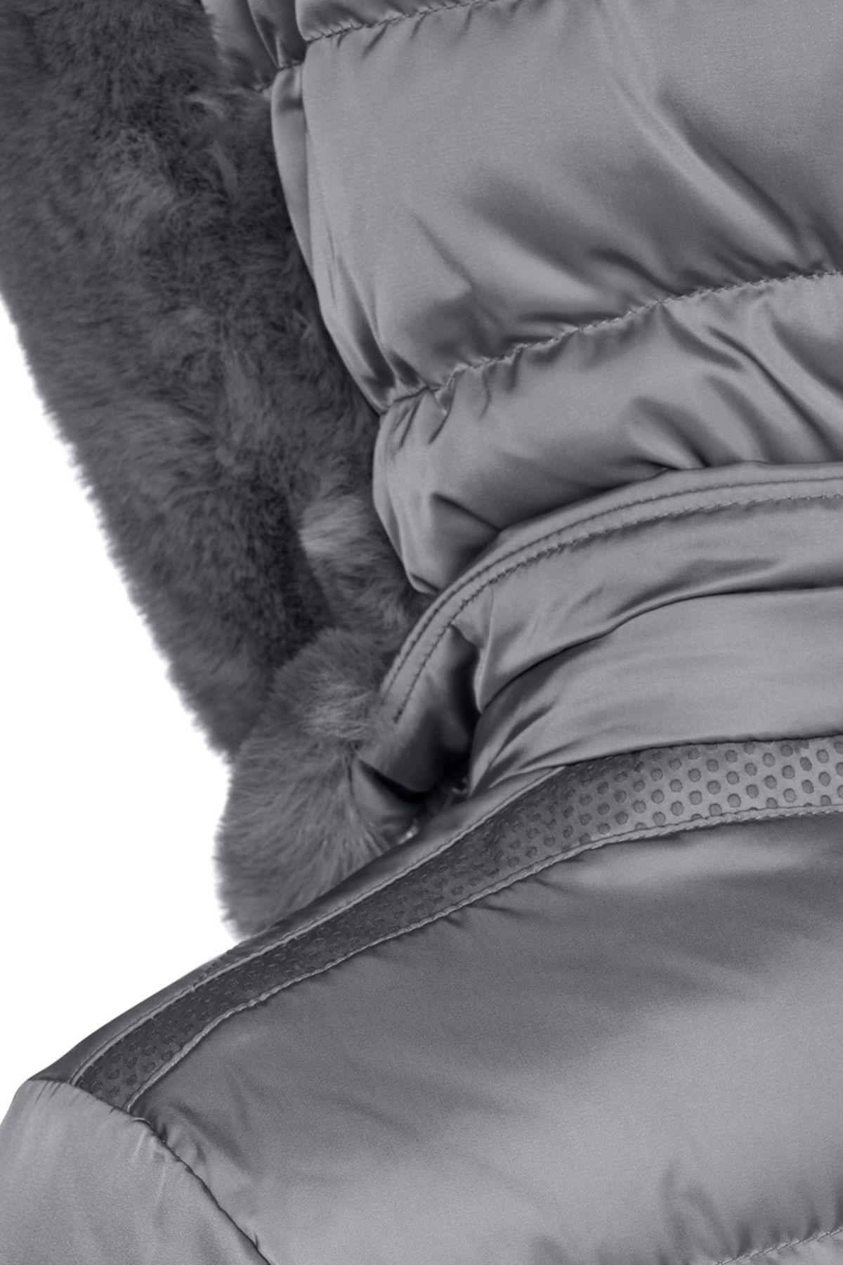 Geox-Women's Gray Xhup, Bettanie Long Coat with a Hood W4626Ht3122F1787 7