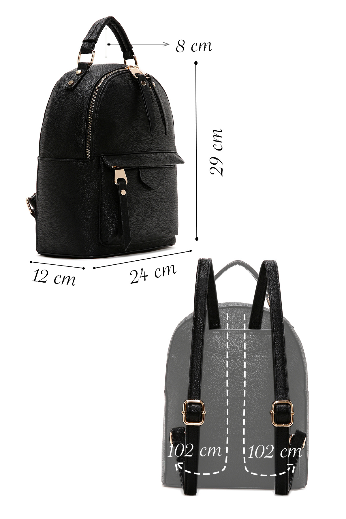 Derimod-Women's Black Backpack 25Sbd2615Ft 2
