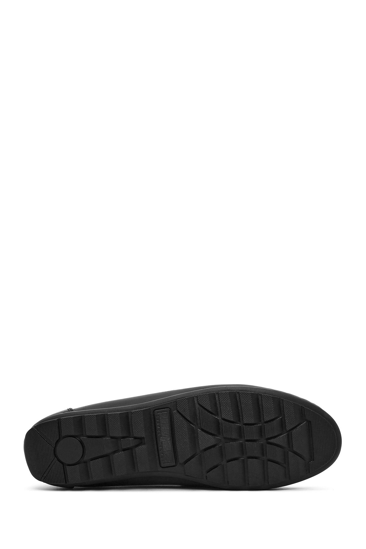 Derimod-Pánské černé kožené boty z pravé kůže pro volný čas Penny Loafer Boty pro každodenní nošení 25SFD755018 4