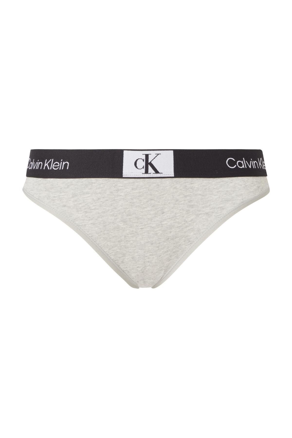 Calvin Klein-Dámske nohavičky Calvin Klein Signature s elastickým pásom sivé 000QF7222E P7A 2