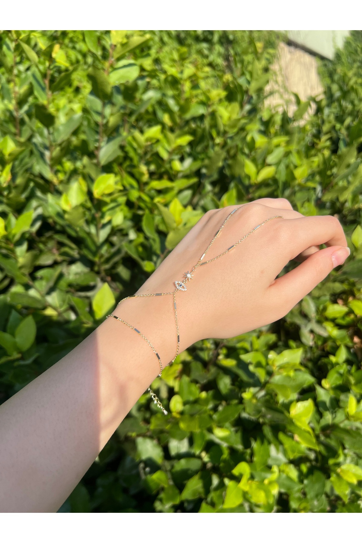 Glowy&Co.  Mystic Eye Altın Rengi Kararmaz Çelik Şahmeran - Görsel 2