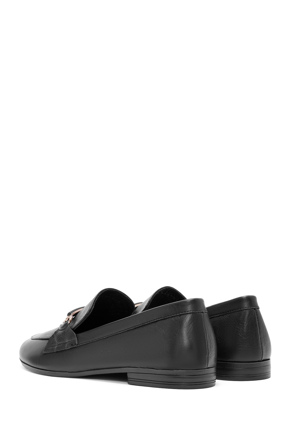 Derimod-Pantofi pentru femei, cu cataramă neagră, din piele naturală, masculin, pantofi casual 24WFD350018 5