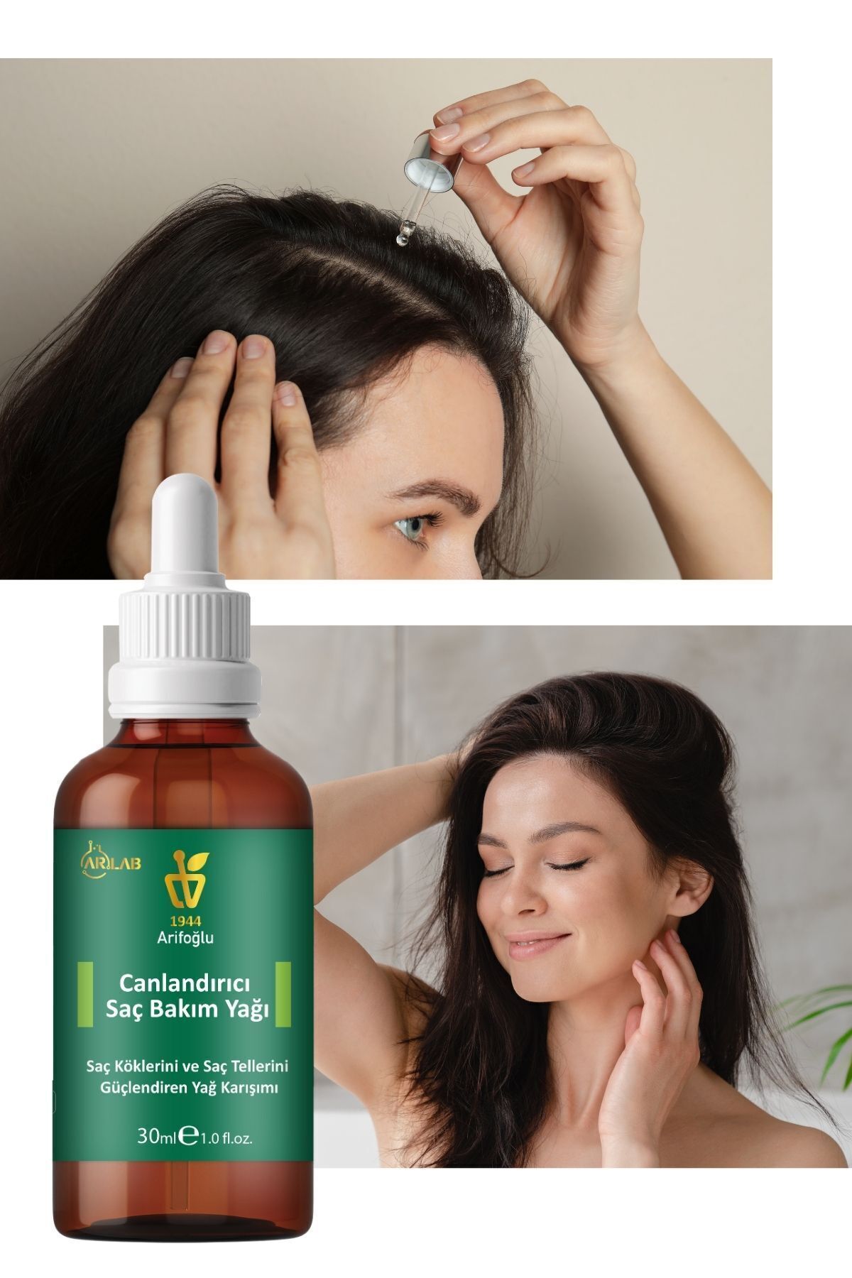 Canlandırıcı Saç Bakım Yağ Serumu 30ml Saç Kökü Canlandırıcı Yağ Biberiye Yağı Lavanta Yağı Arlab — 600 14 636 — تصویر 6 از 8