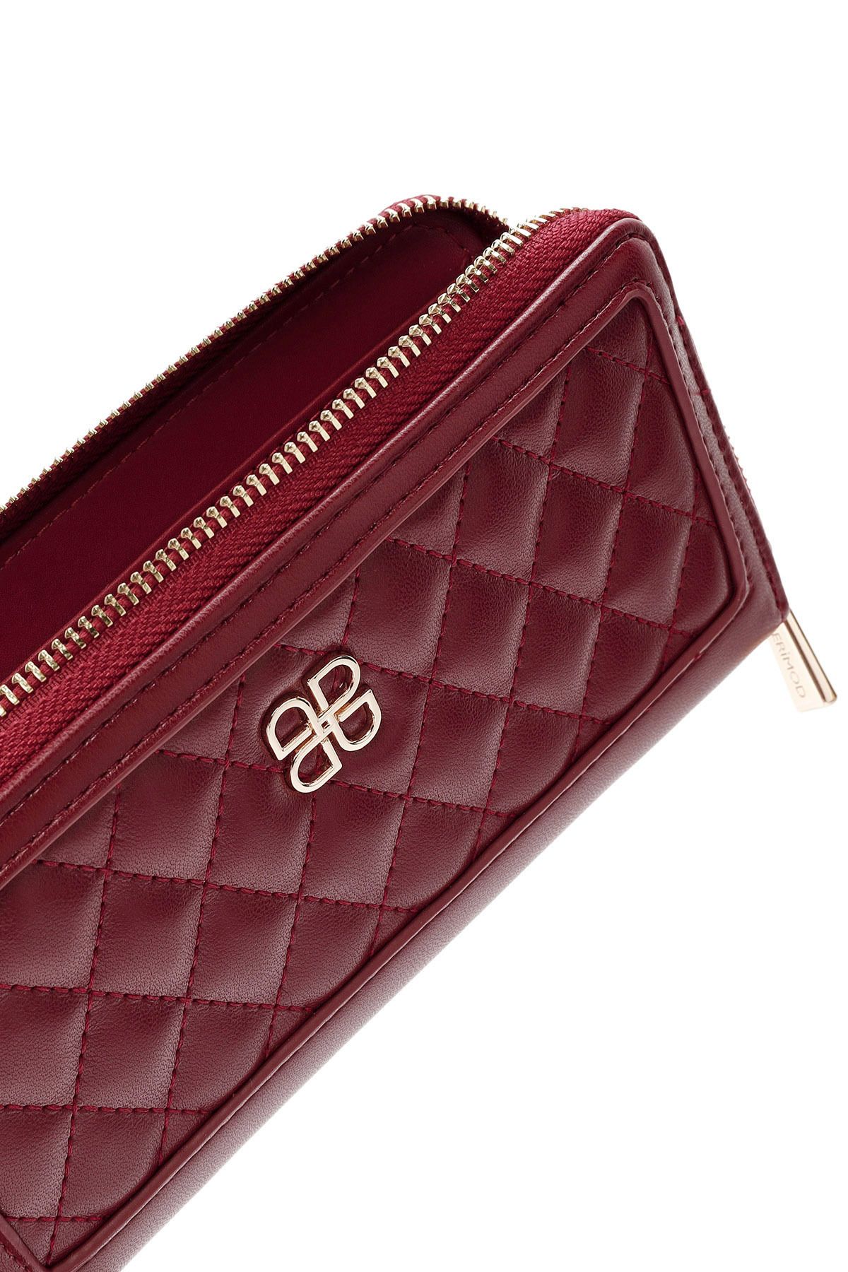 Derimod-Red Quilted Women's Wallet - 000A2D5614Kp 8