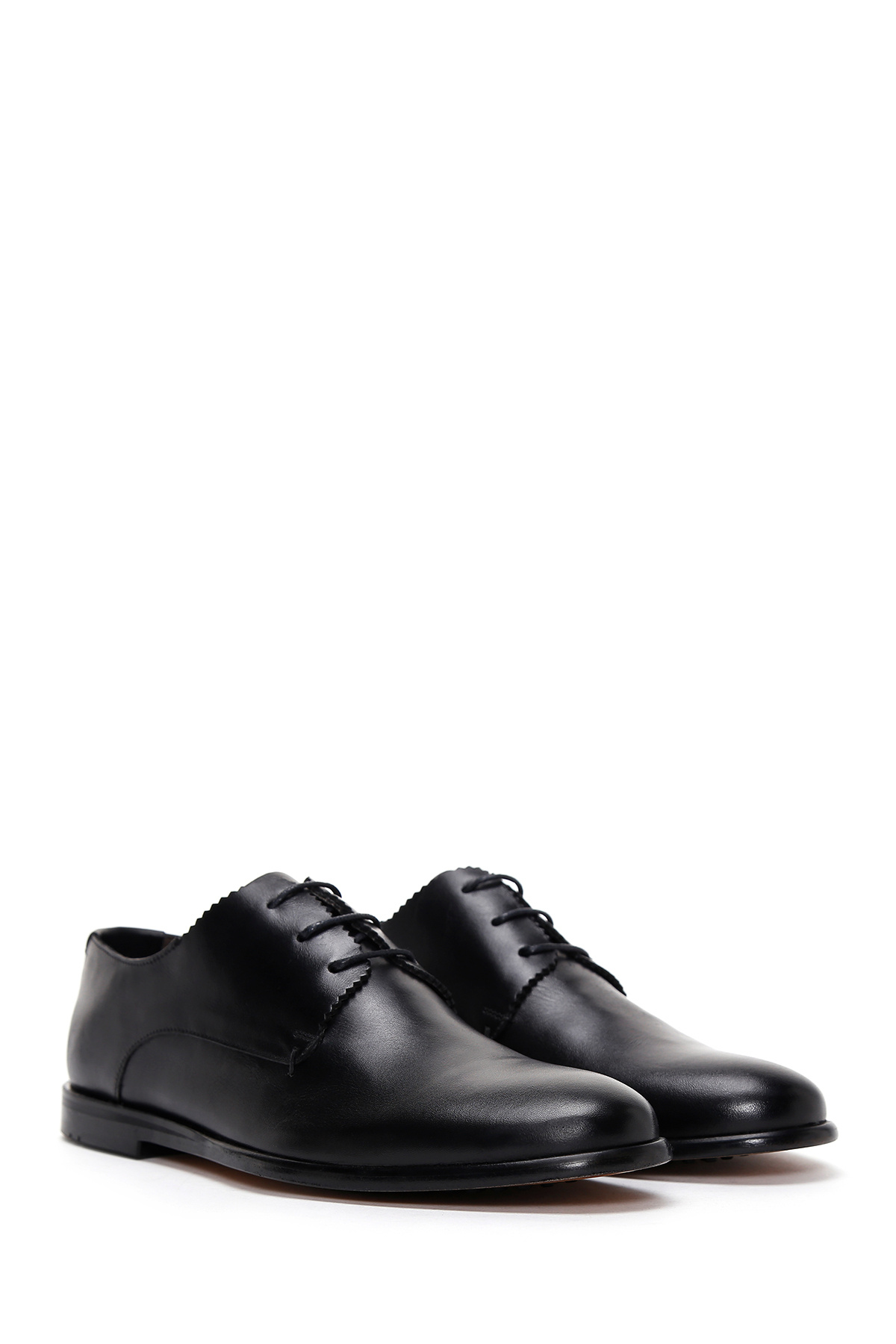 Derimod-Black Men's Black Laced Leather Classic Shoes 24Sfd601018 3