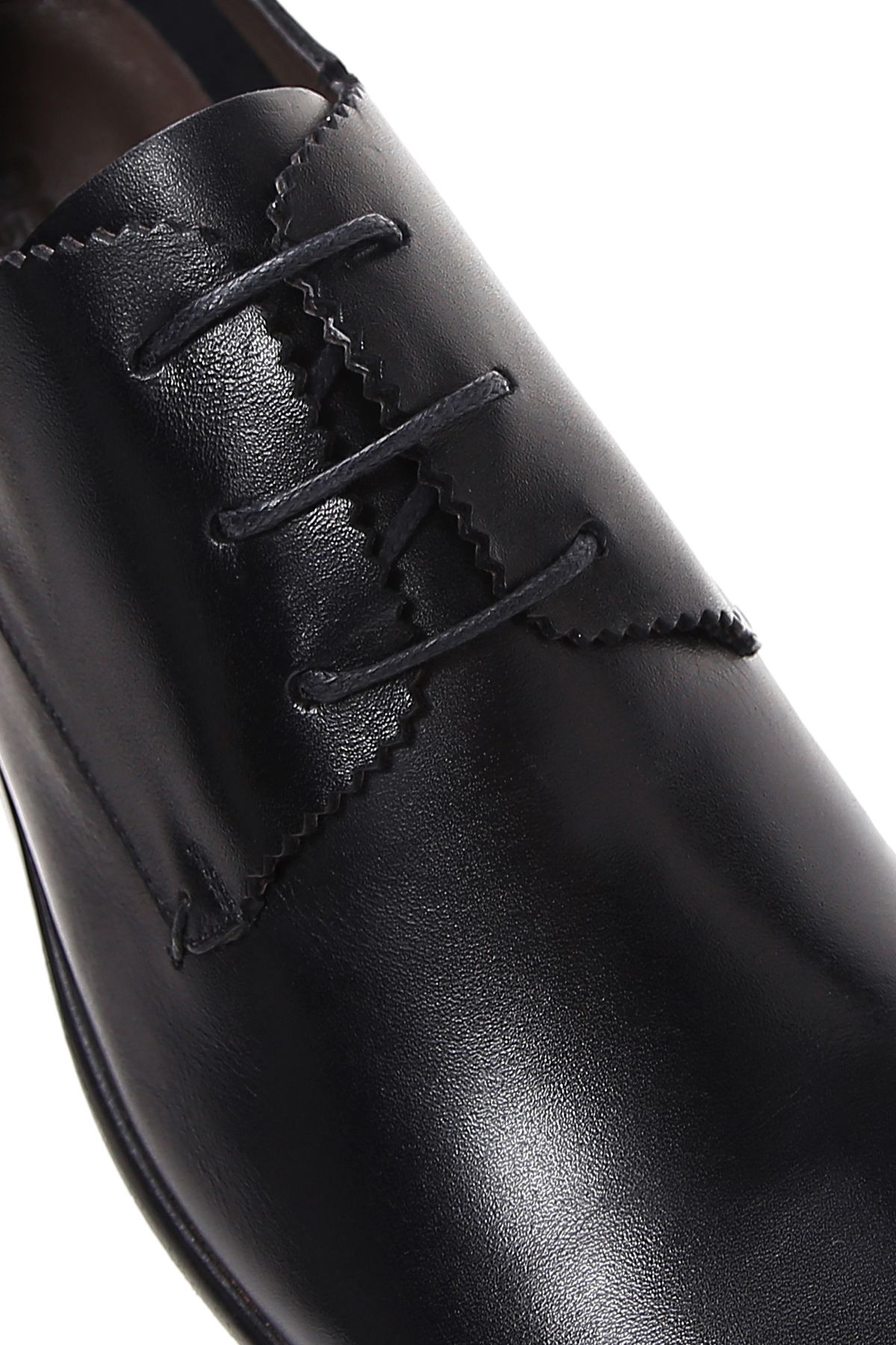 Derimod-Black Men's Black Laced Leather Classic Shoes 24Sfd601018 8
