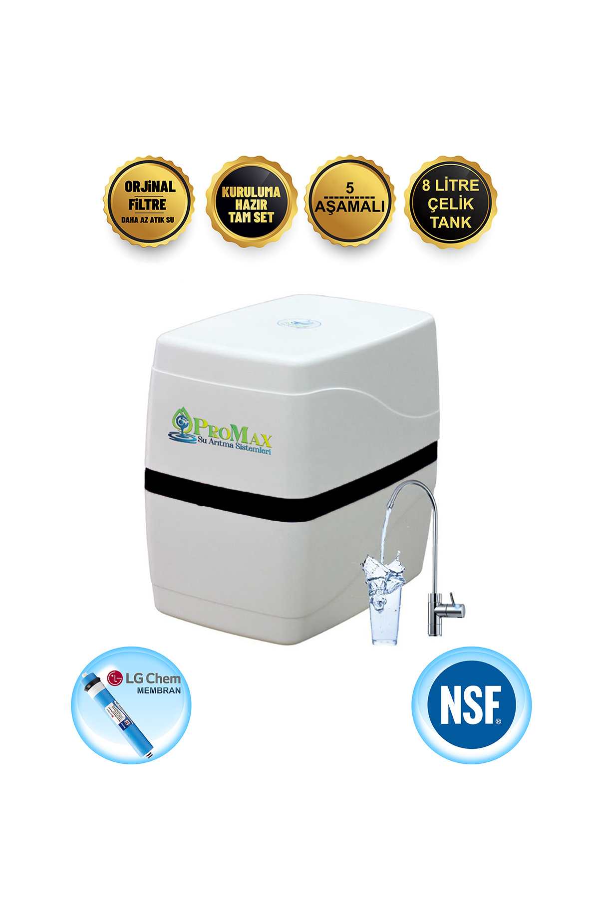 Promax 5 AŞAMALI ÇELİK TANKLI SU ARITMA CİHAZI