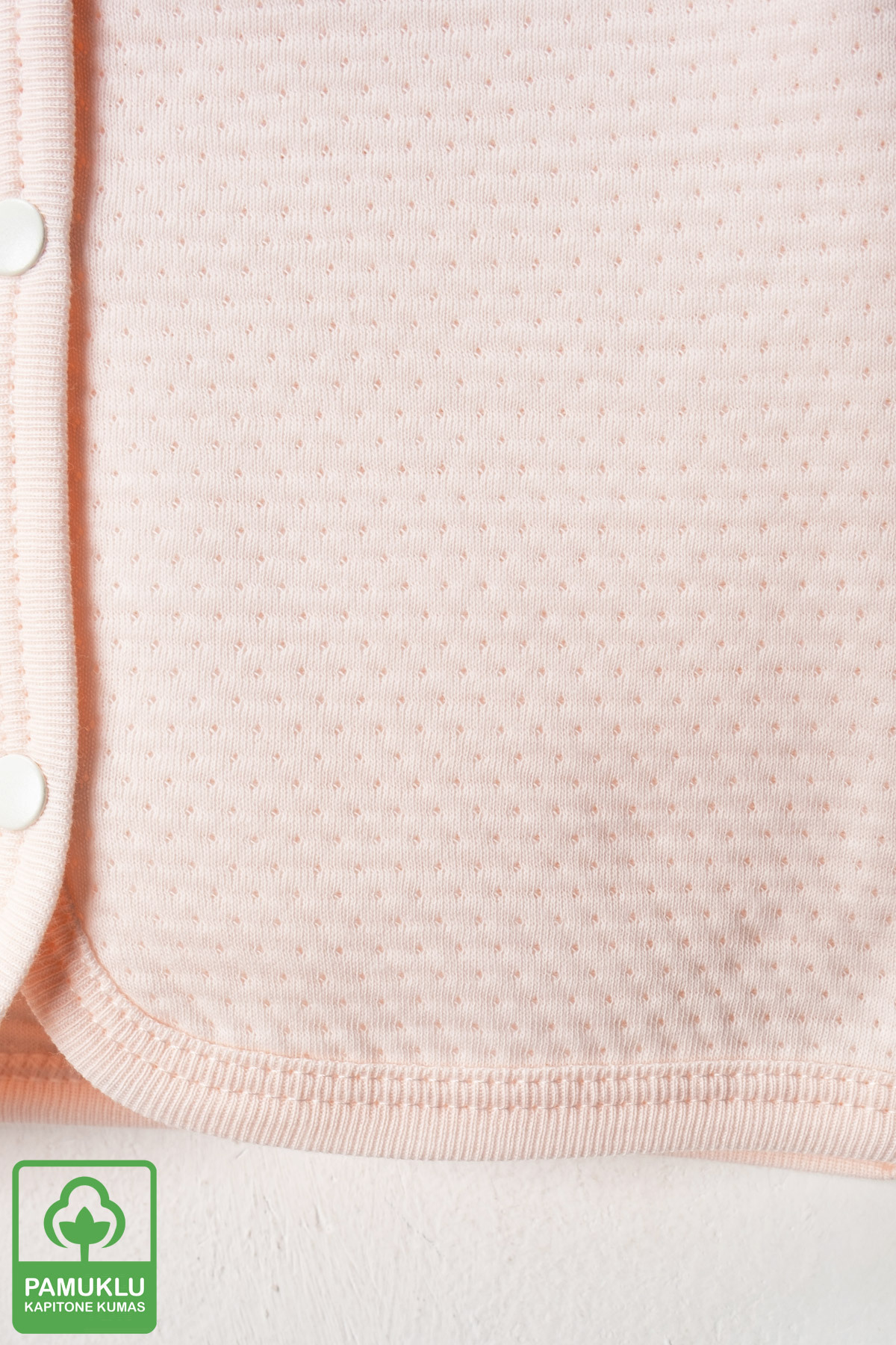 Miniel Unisex Bebek Gökkuşağı Armalı Organik Pamuklu 3-18 Ay Kapitone Bebek Hırka fotoğrafı 3 (önizleme)