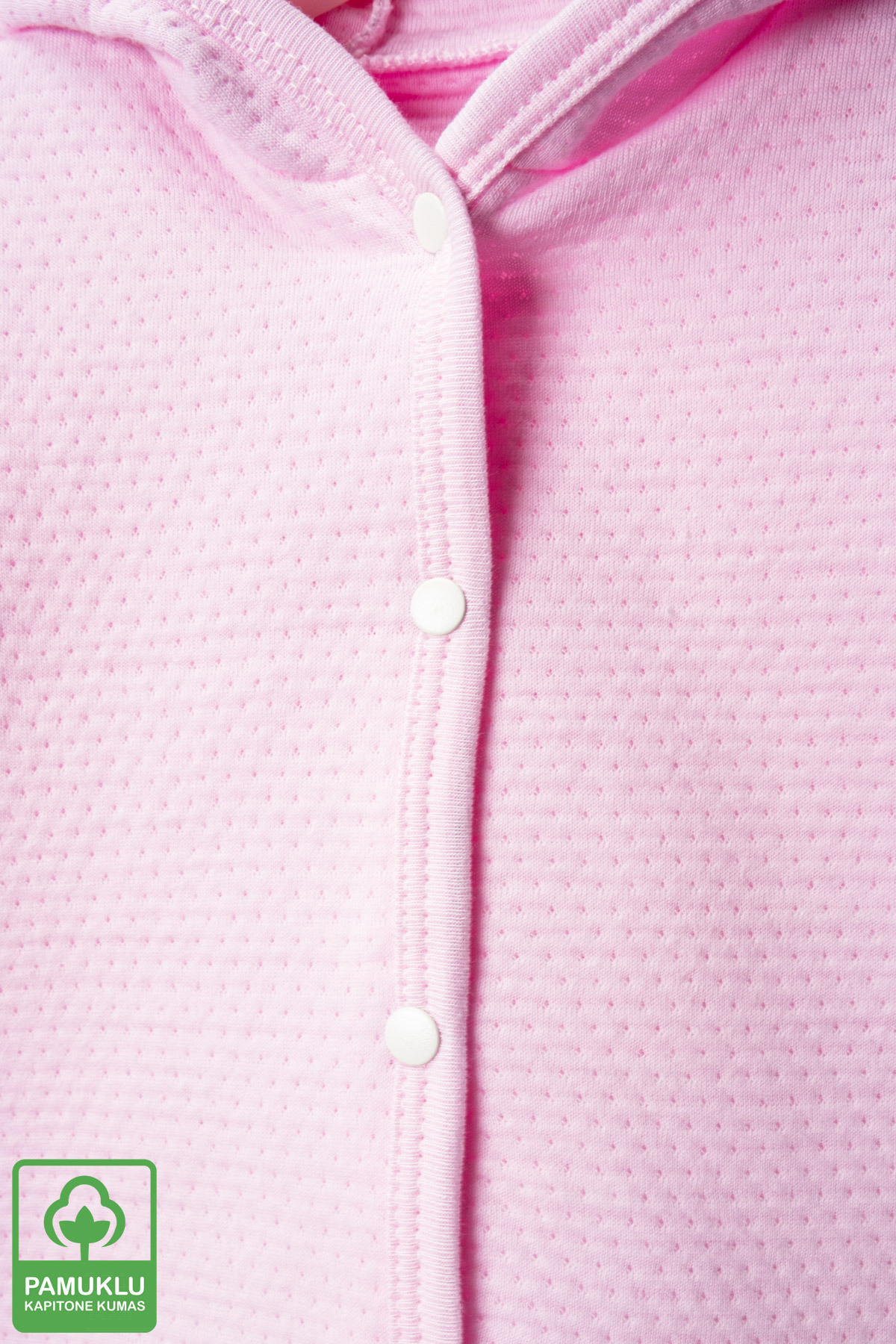 Miniel Unisex Bebek Gökkuşağı Armalı Organik Pamuklu 3-18 Ay Kapitone Bebek Hırka fotoğrafı 2 (önizleme)