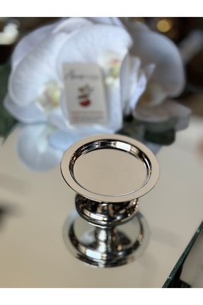 ABROZ HOME DESIGN Gümüş Kahve Yanı Makaronluk Lokumluk Çikolatalık