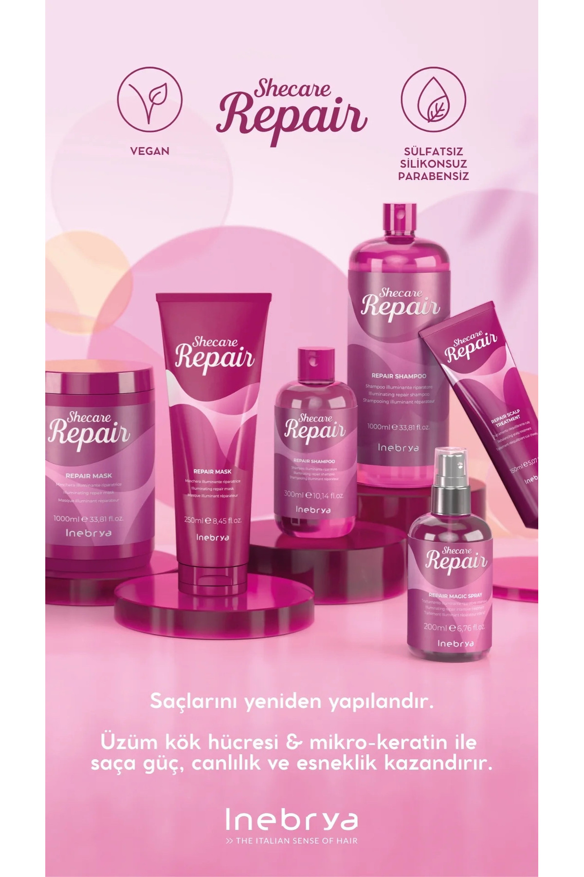 Inebrya Shecare Repair Scalp Treatment Saç Derisi Dengeleyici Bakım 150 ml — 8008277262727 — تصویر 2 از 2