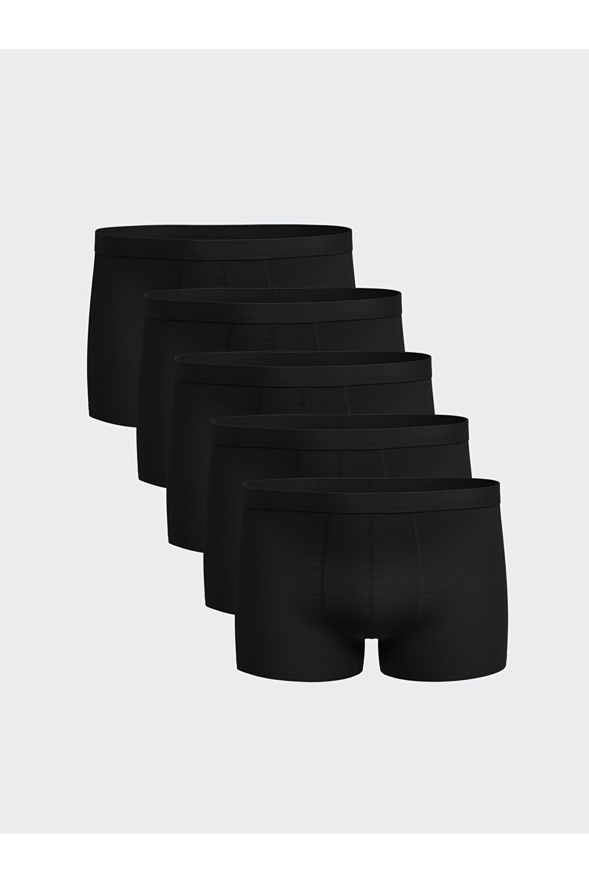 LC Waikiki-5-Piece Flexible Cotton Men's Boxers - Standard Mold 1
