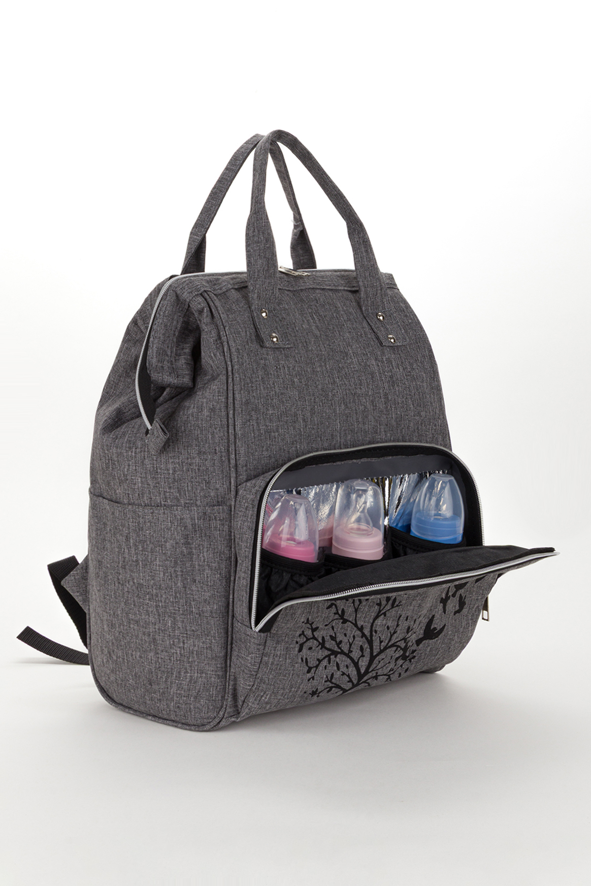 RUBBAG Anne Bebek Bakım Sırt Çantası Termal Biberonluk Ve Bebek Arabası Askı Aparatlı fotoğrafı 7 (önizleme)