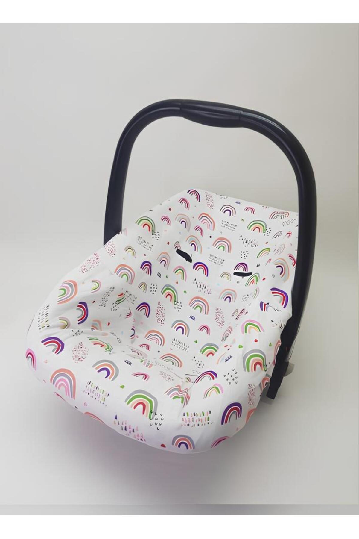 Babycitytr %100 Pamuk Müslin Puset Örtüsü Ve Puset Minderi Puset Çarşafı Bebek Arabası ( 3'lü Set ) fotoğrafı 3 (önizleme)