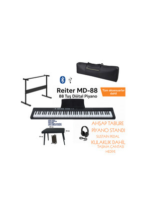 REİTER REİTRER MD 88 TUŞ HASSASİYETLİ TABURE KULAKLIK DAHİL