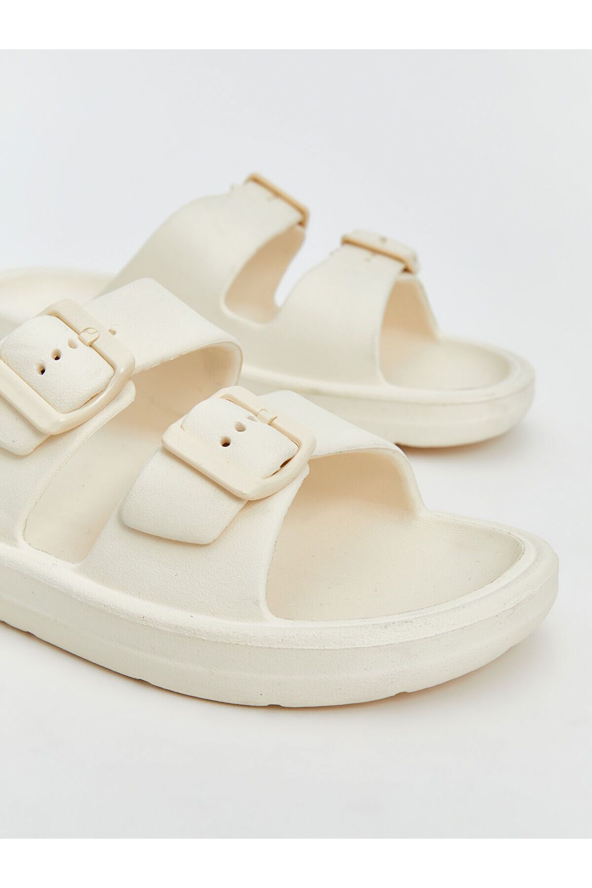 LC Waikiki-New Season Double Striped Girls' Slippers - S5Cb35Z4 3