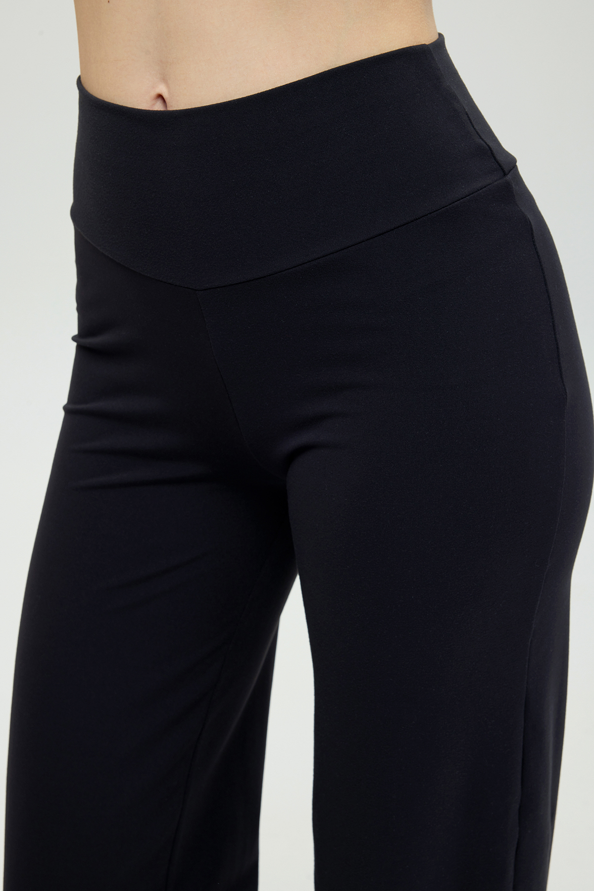 SHEISMONO  Comfort Yüksek Bel Düz Kesim Pantolon Siyah - Görsel 3