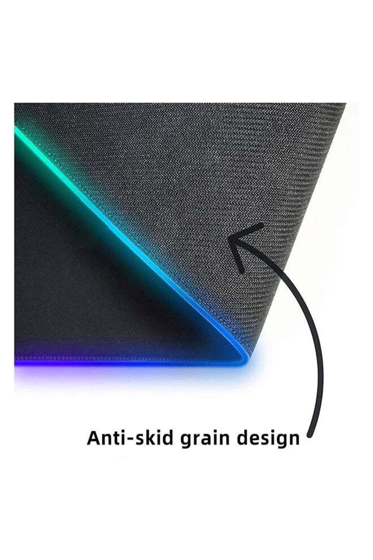 Datazone-Mouse Base Lighting RGB Games Soft For The Computer With A Rubber Design Anti Slip Black 6