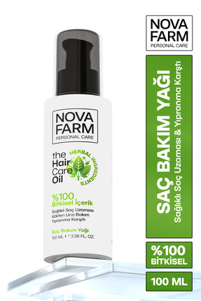 Nova Farm %100 Bitkisel Saç Bakım Yağı 100ml