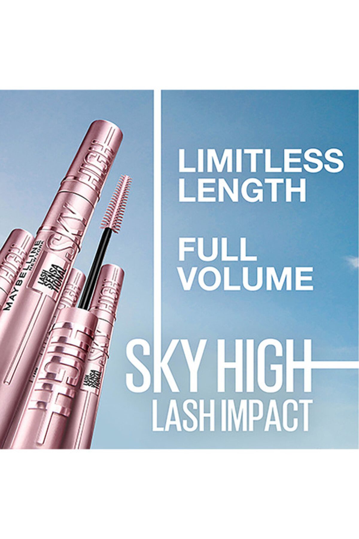 Maybelline New York-ماسكارا لاش سينسيشنال سكاي هاي، أسود للغاية 6