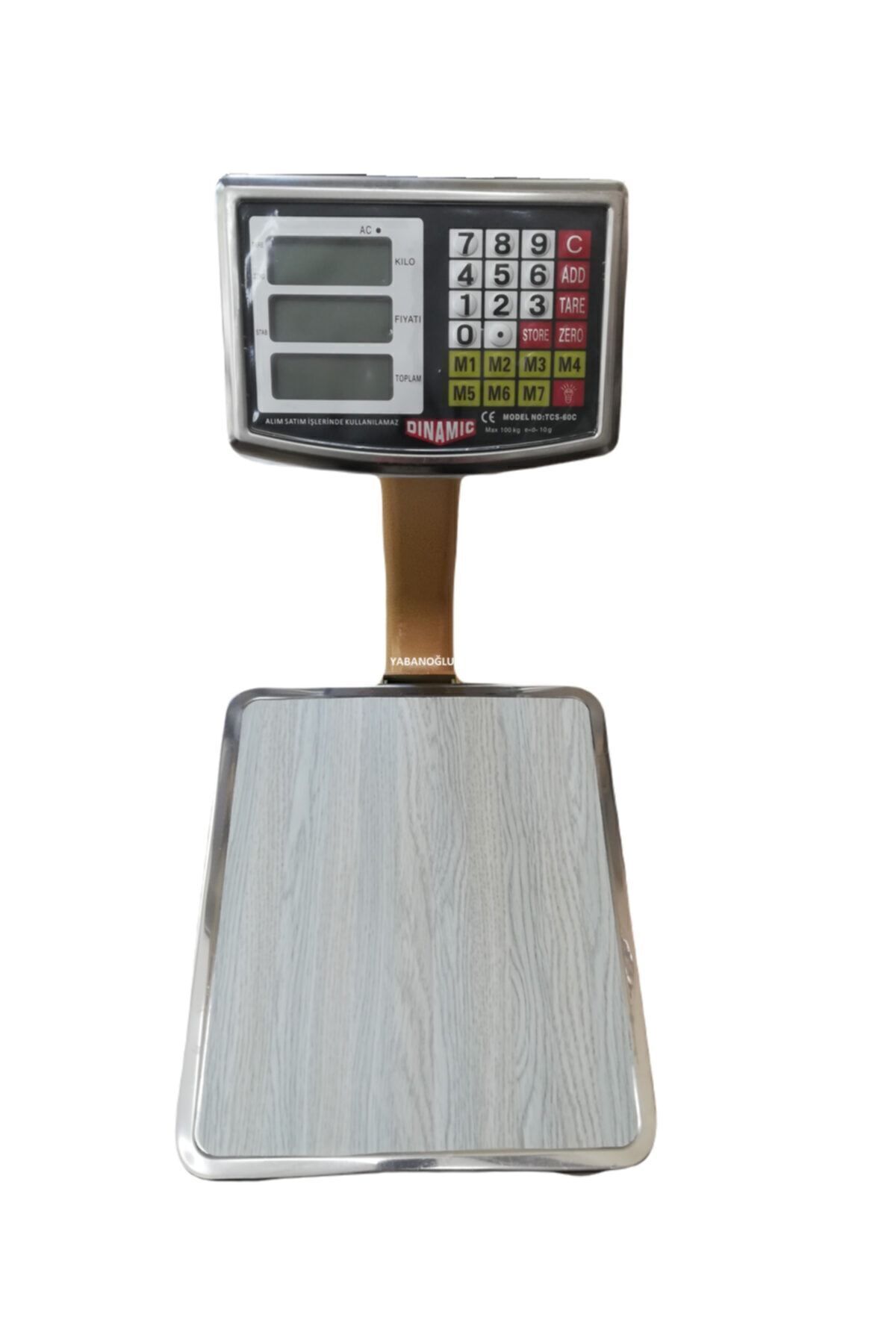 Dinamic 100 Kg Akülü Elektronik Terazi Şarjlı Katlanır Boyunlu Kantar Hızlı Kargo