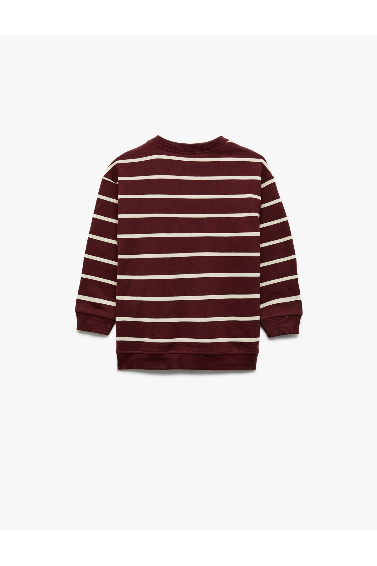 Koton Şardonlu Ayıcık Baskılı Uzun Kollu Bisiklet Yaka Çizgili Sweatshirt fotoğrafı 2 (önizleme)