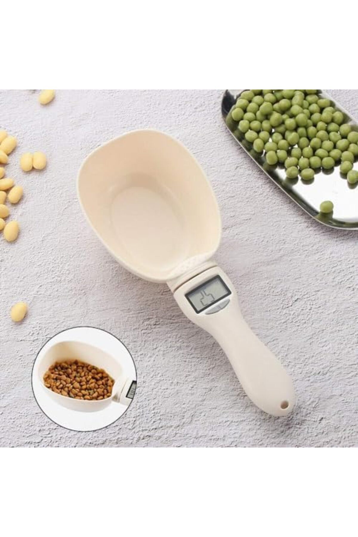 MACON-Digital Pet Food Measuring Scale 800 g / 250 ml with Clear Display Compact Precision 4