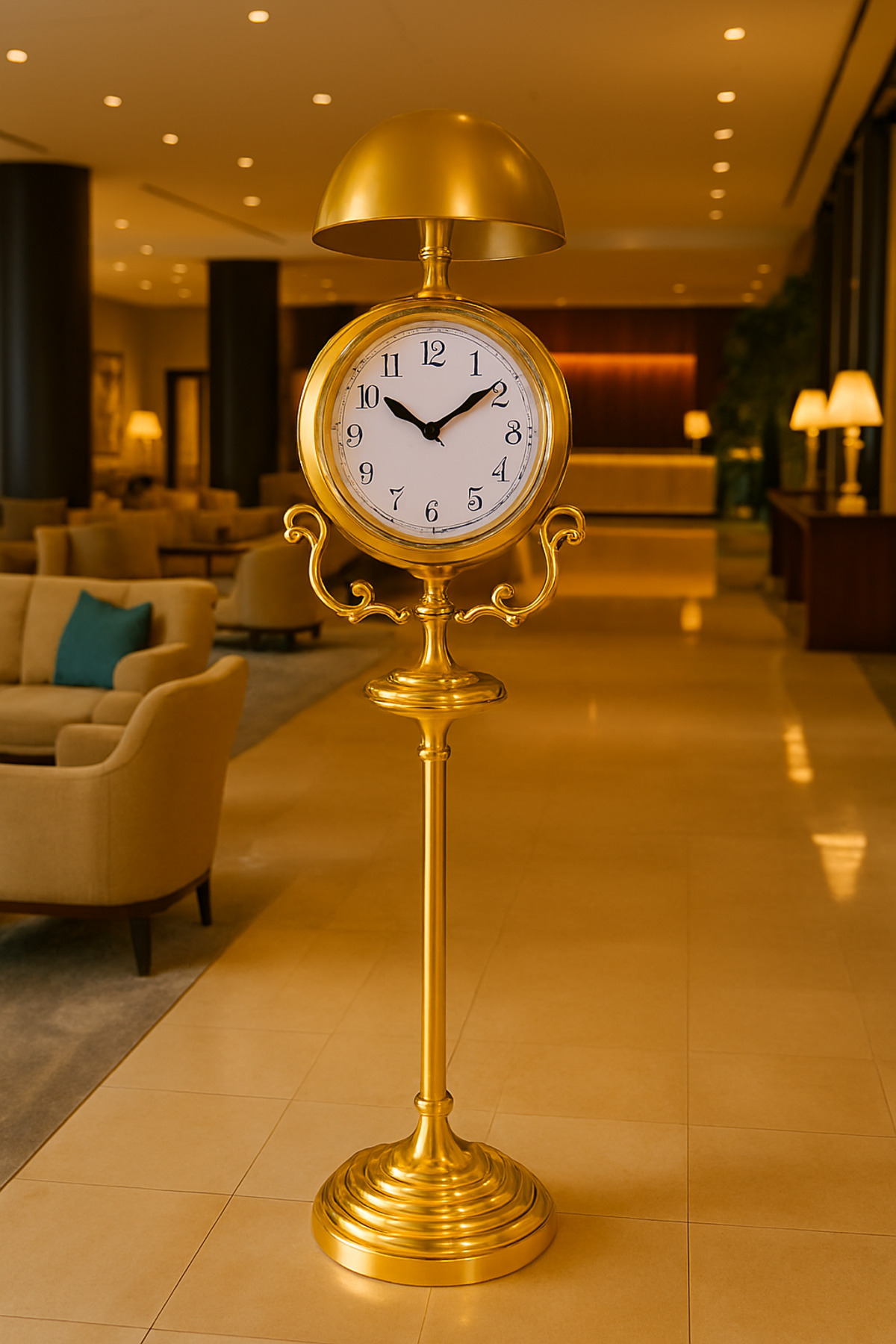 ECASATAL-Floor Lamp Clock 2